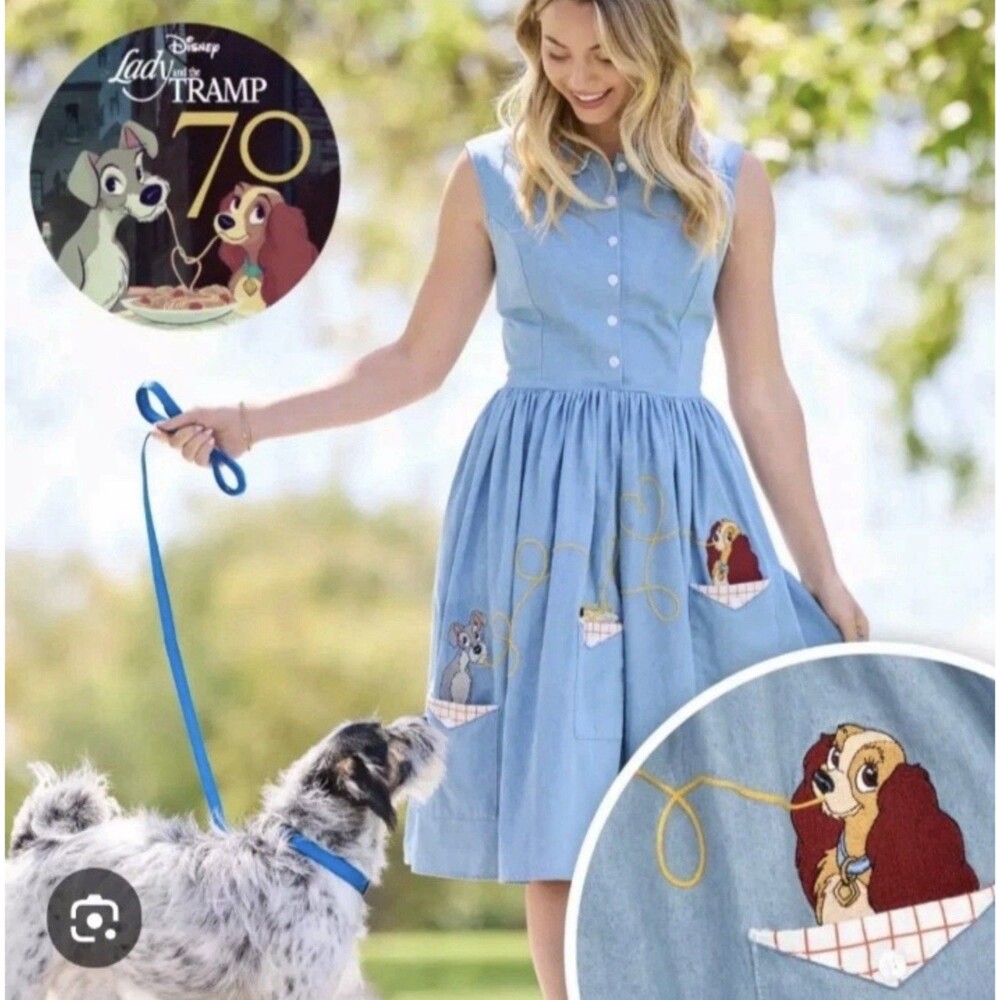 Disney Lady and the Tramp 70th Anniversary Belle Notte Jumper Dress Sz 2X New - Picture 3 of 7